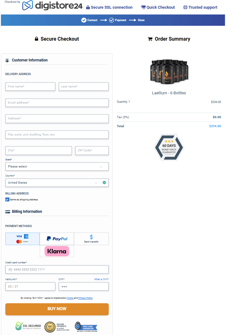 Laellium official website